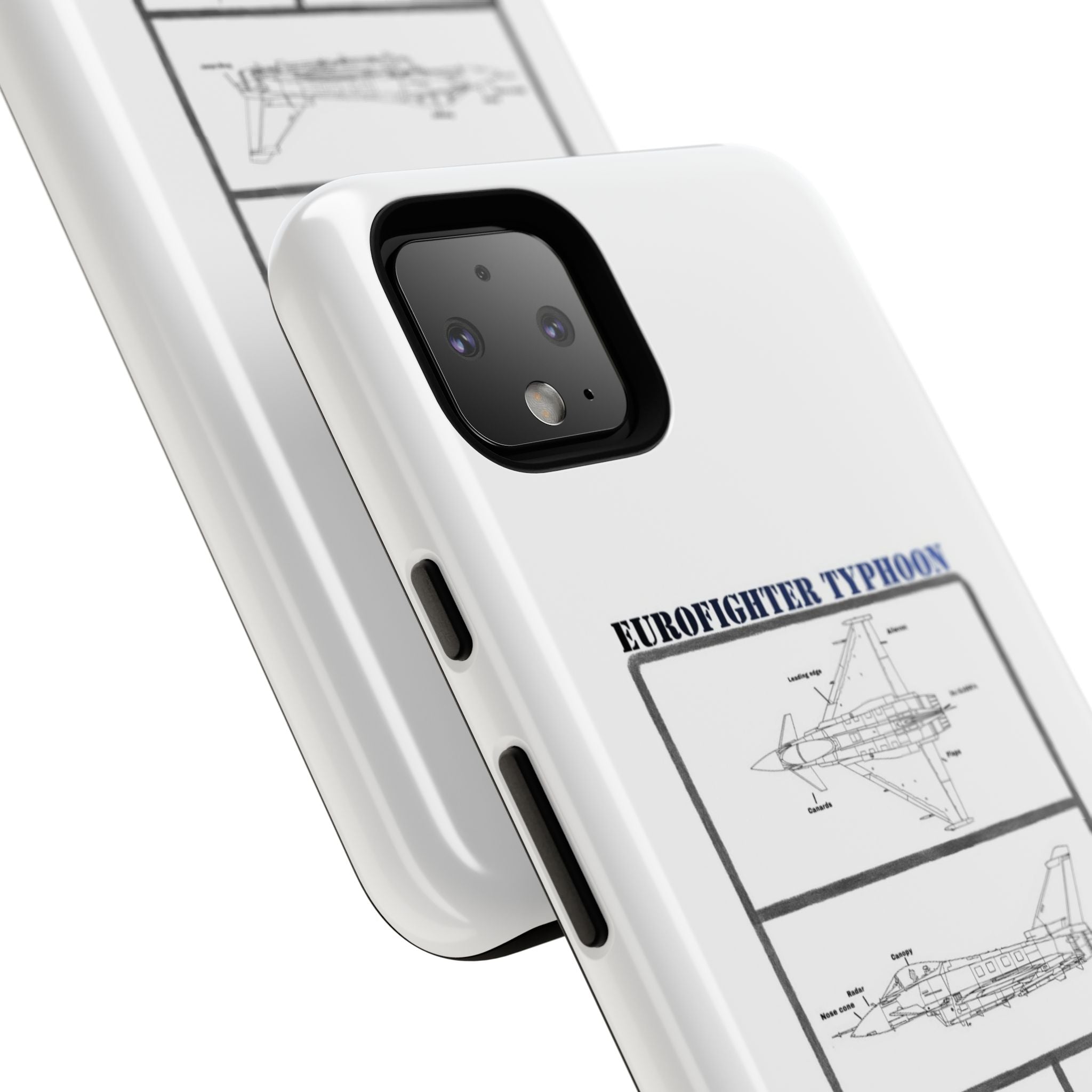 Eurofighter typhoon Schematic edition phone case (RAF Colour-Way)