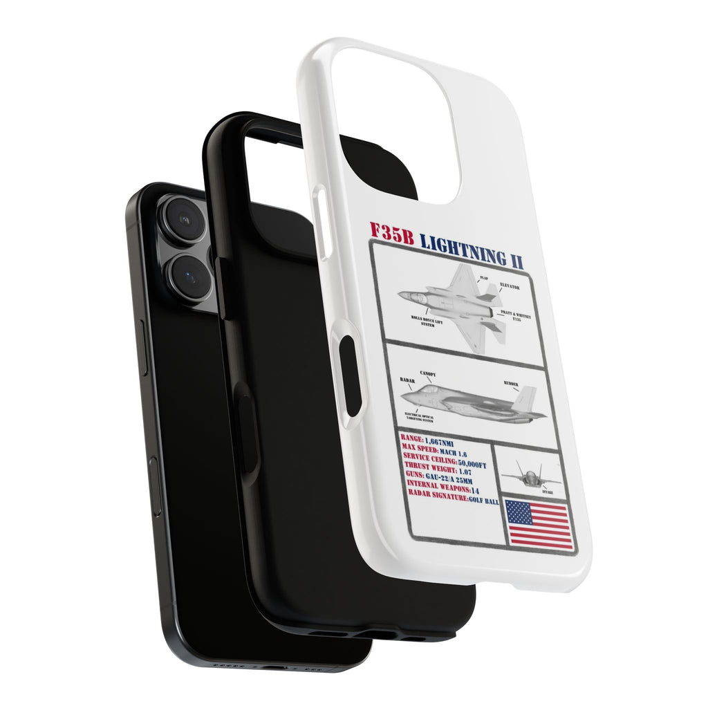 F-35 Lightning II Schematic edition phone case (USAF Colour-Way)