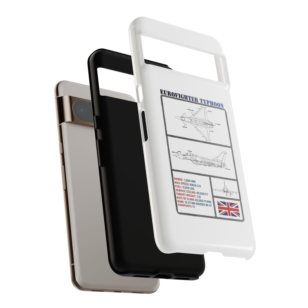 Eurofighter typhoon Schematic edition phone case (RAF Colour-Way)