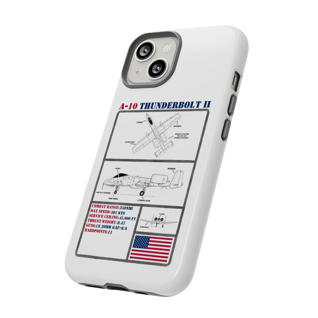 A-10 Thunderbolt Schematic edition phone case (USAF Colour-Way)