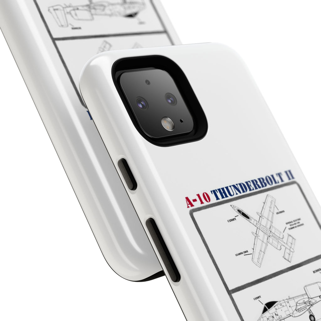 A-10 Thunderbolt Schematic edition phone case (USAF Colour-Way)