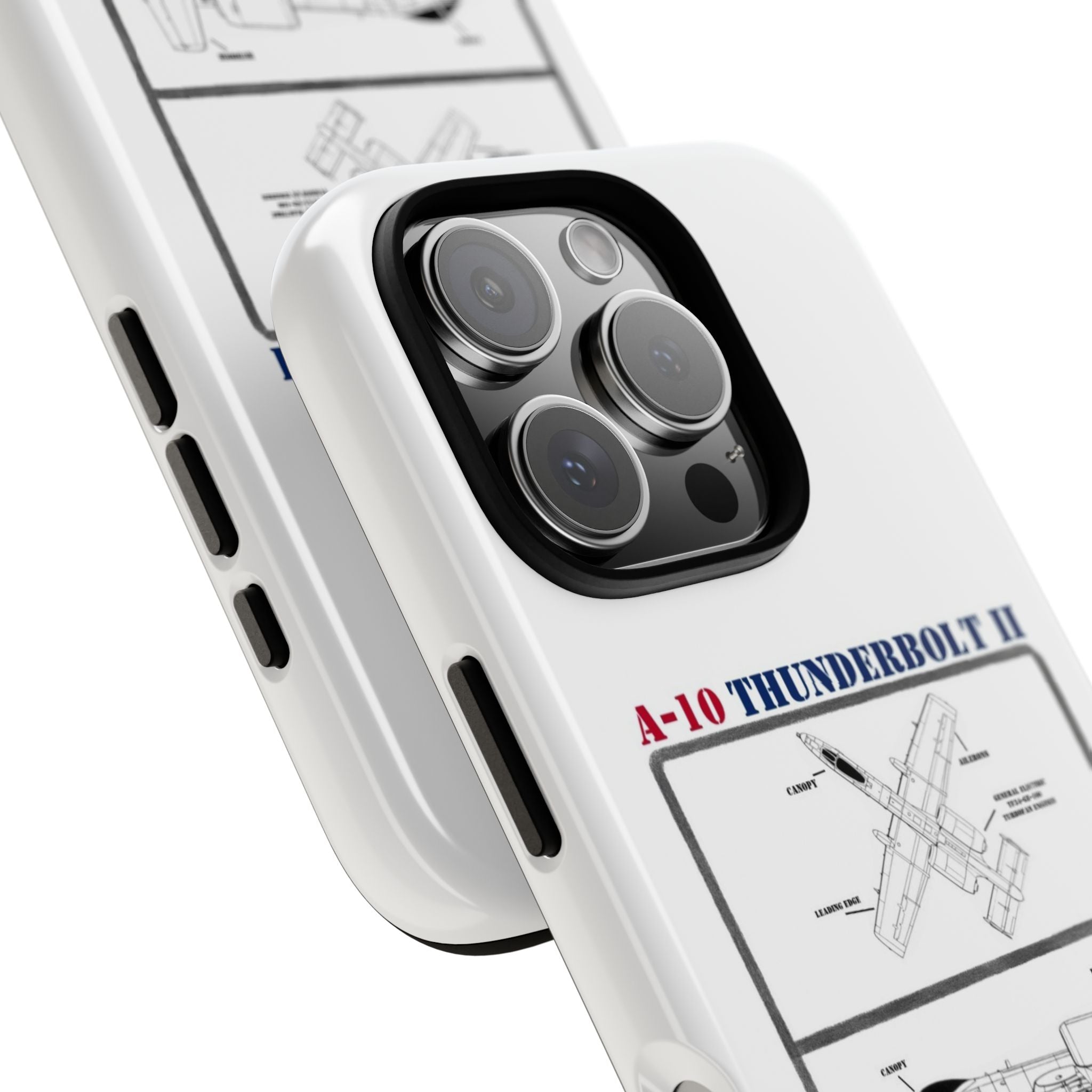 A-10 Thunderbolt Schematic edition phone case (USAF Colour-Way)