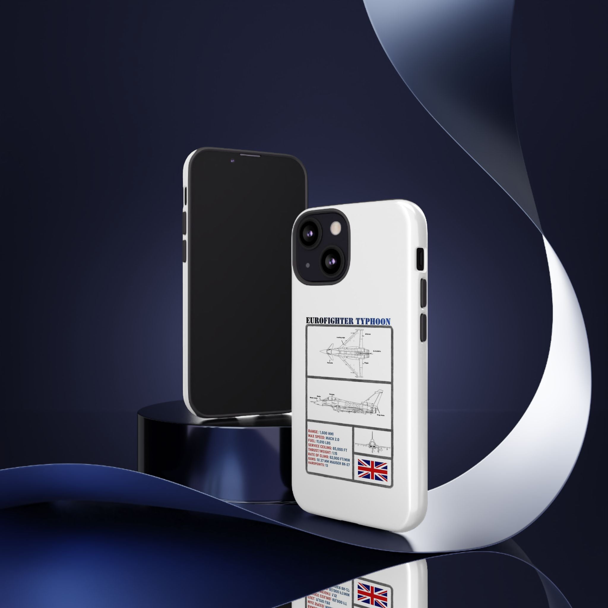Eurofighter typhoon Schematic edition phone case (RAF Colour-Way)