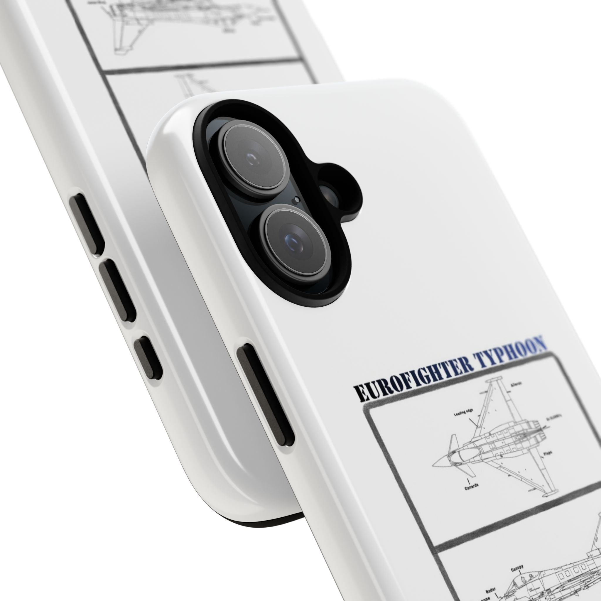 Eurofighter typhoon Schematic edition phone case (RAF Colour-Way)