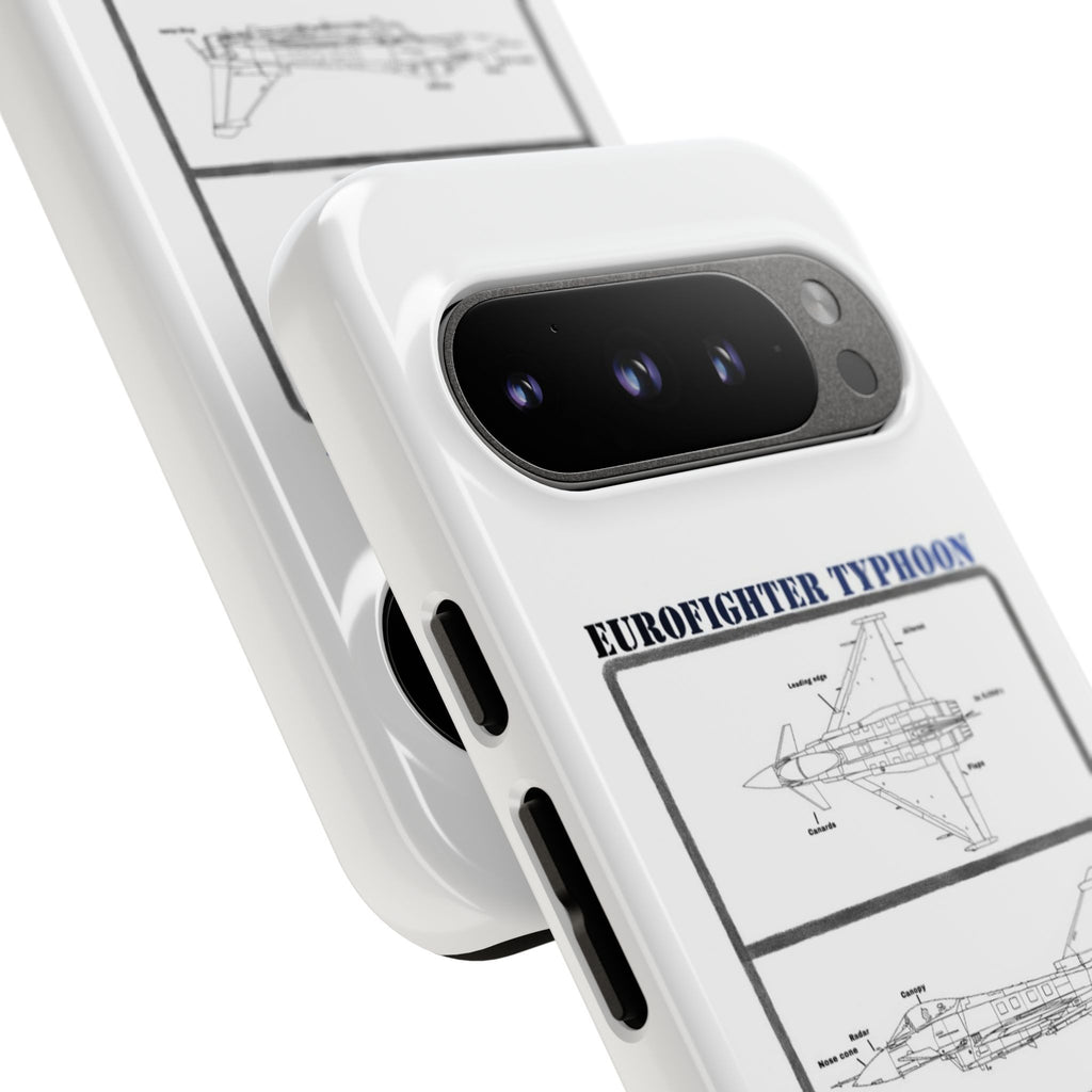 Eurofighter typhoon Schematic edition phone case (RAF Colour-Way)