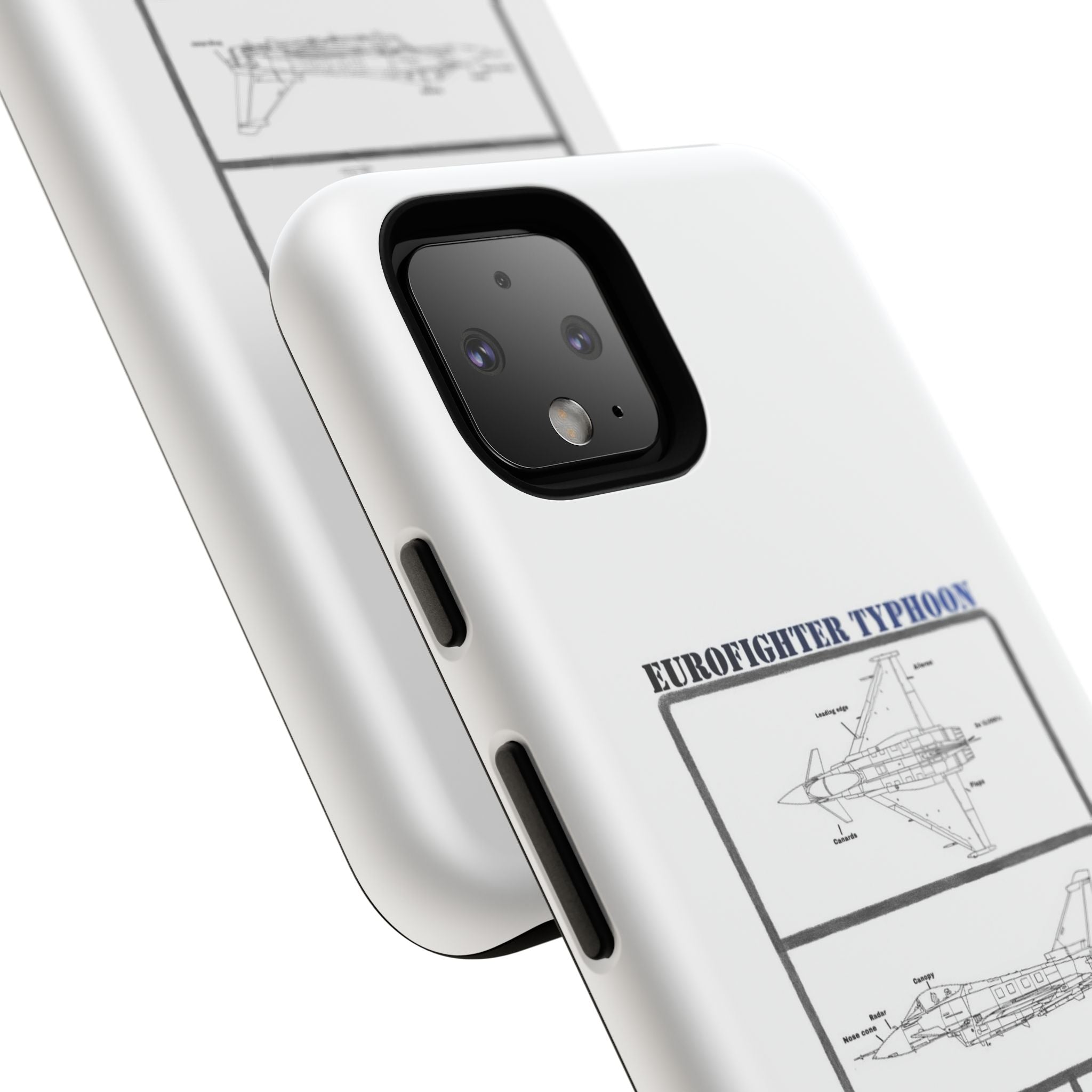 Eurofighter typhoon Schematic edition phone case (RAF Colour-Way)