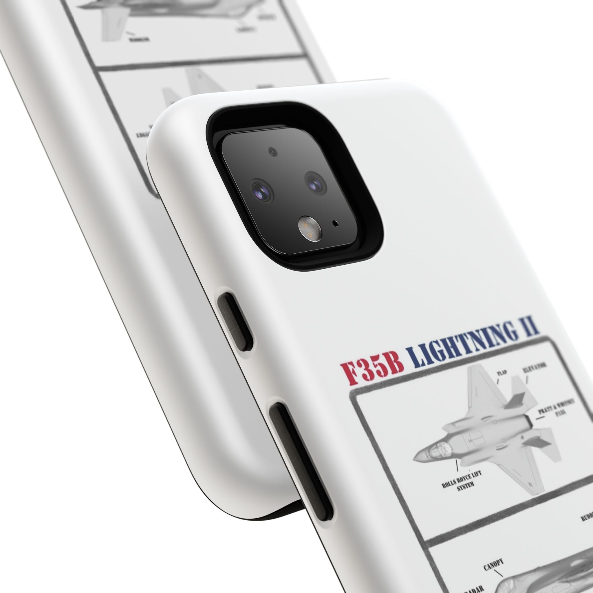 F-35 Lightning II Schematic edition phone case (USAF Colour-Way)
