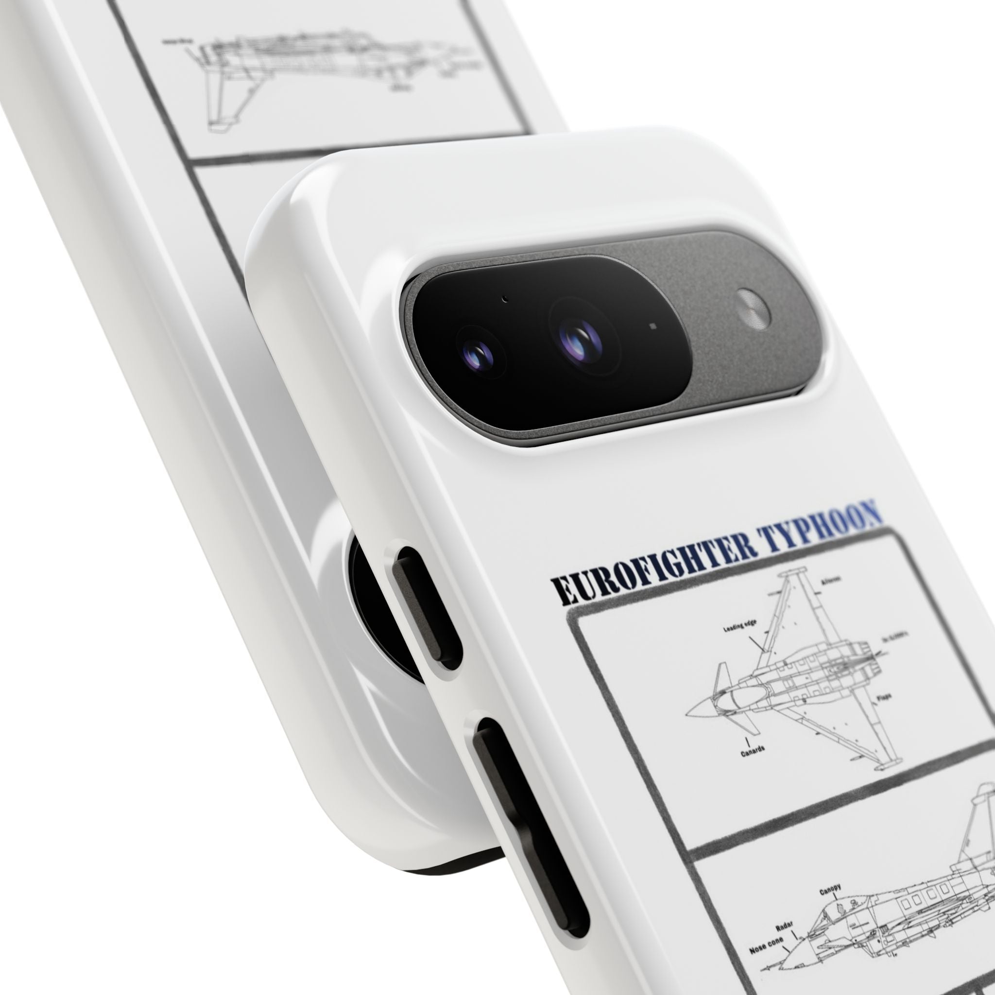 Eurofighter typhoon Schematic edition phone case (RAF Colour-Way)