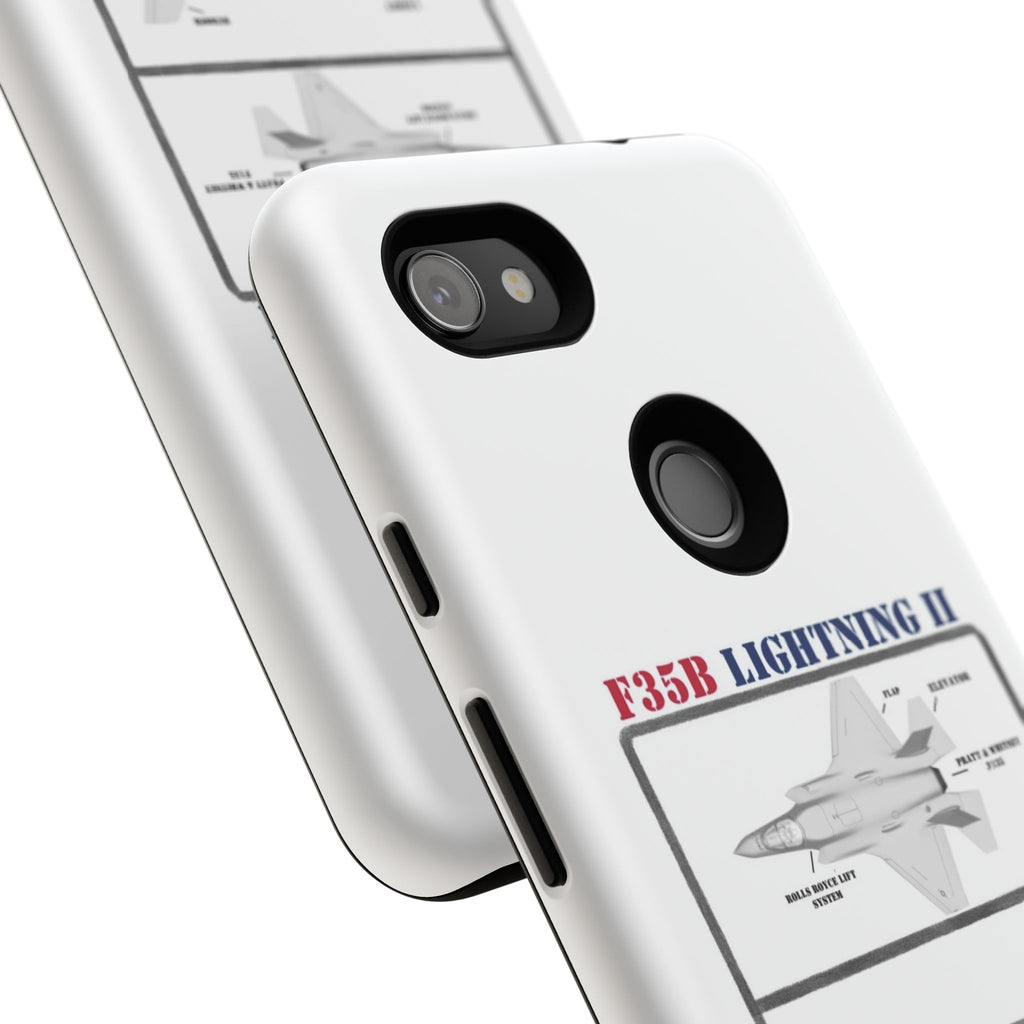 F-35 Lightning II Schematic edition phone case (USAF Colour-Way)