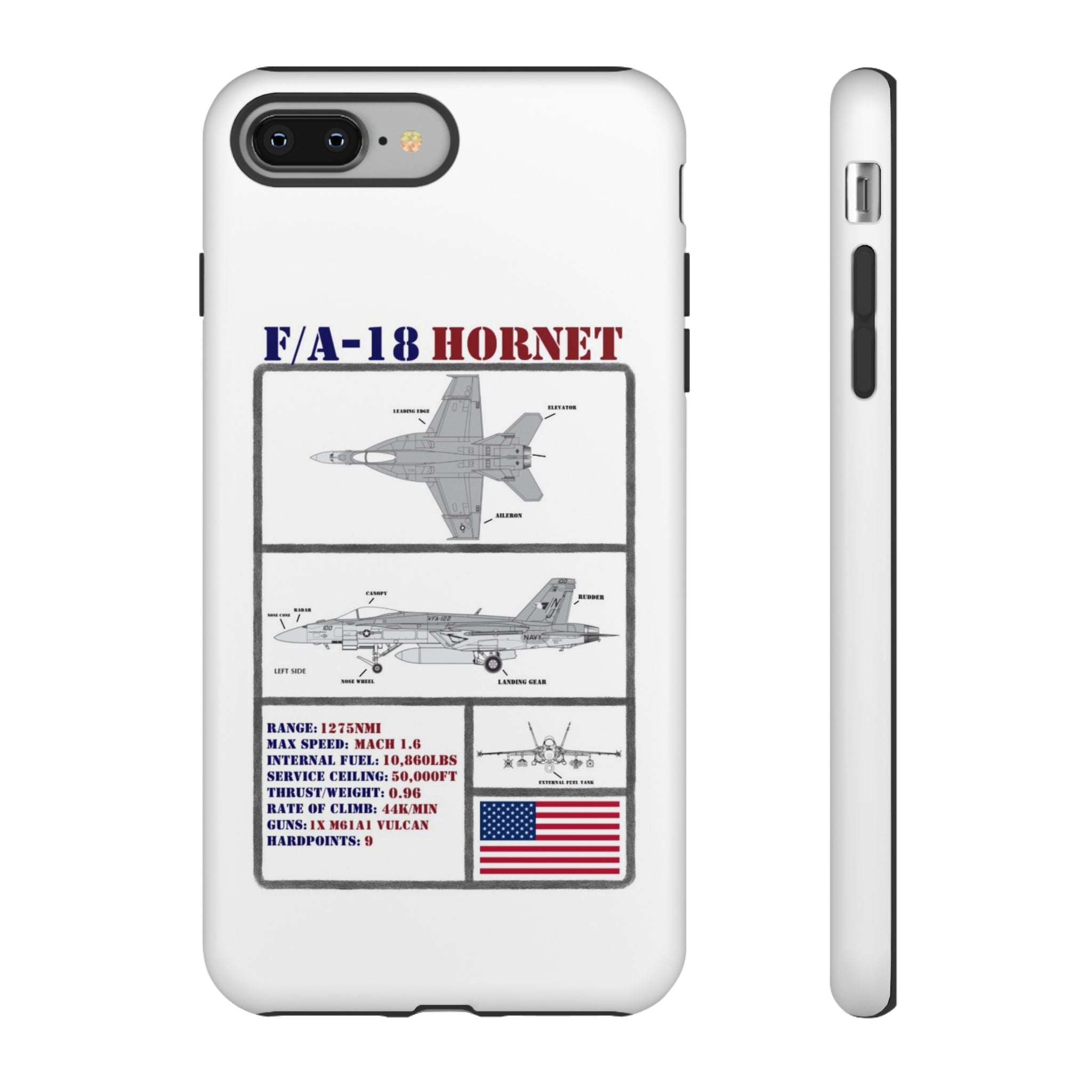 F/A-18 Hornet Schematic edition phone case (USAF Colour-Way)