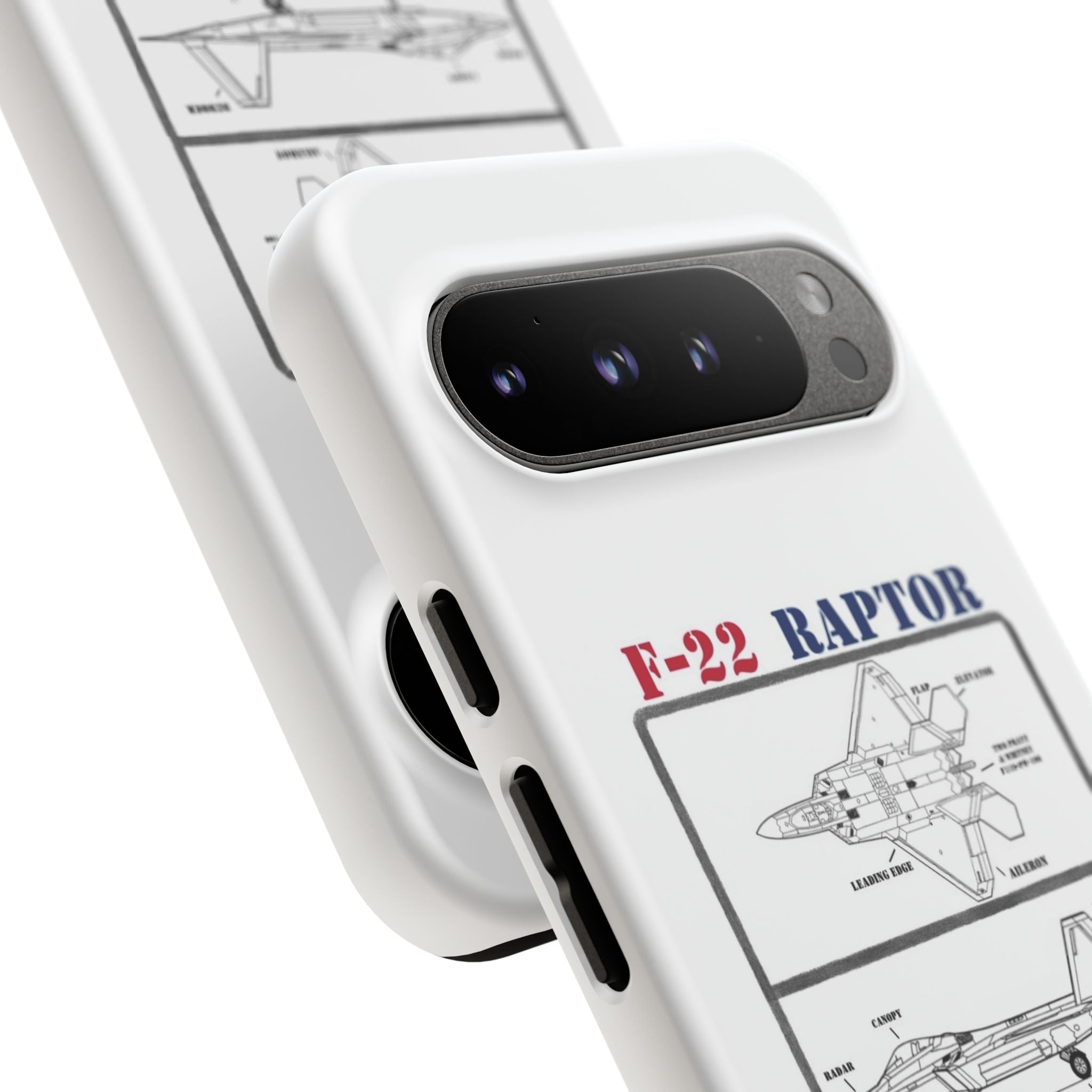 F-22 Raptor Schematic edition phone case (USAF Colour-Way)