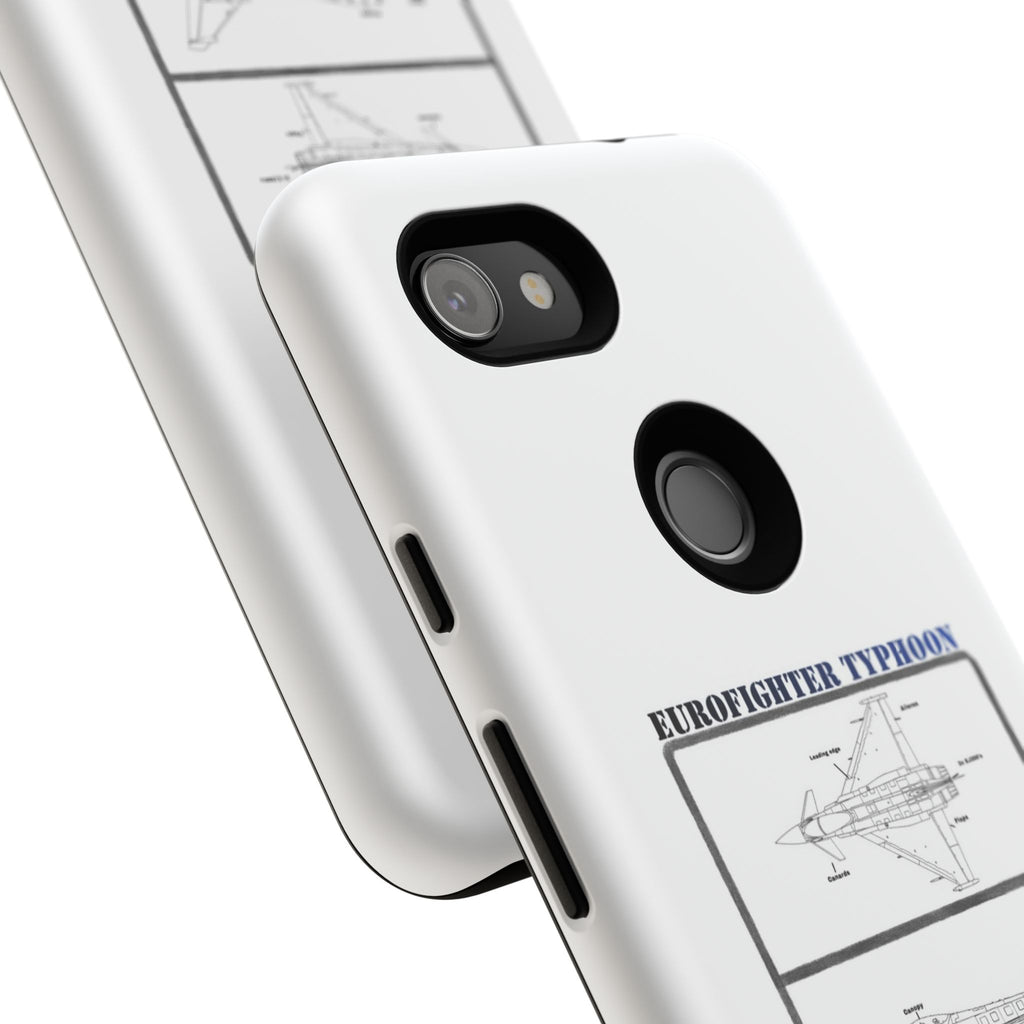 Eurofighter typhoon Schematic edition phone case (RAF Colour-Way)