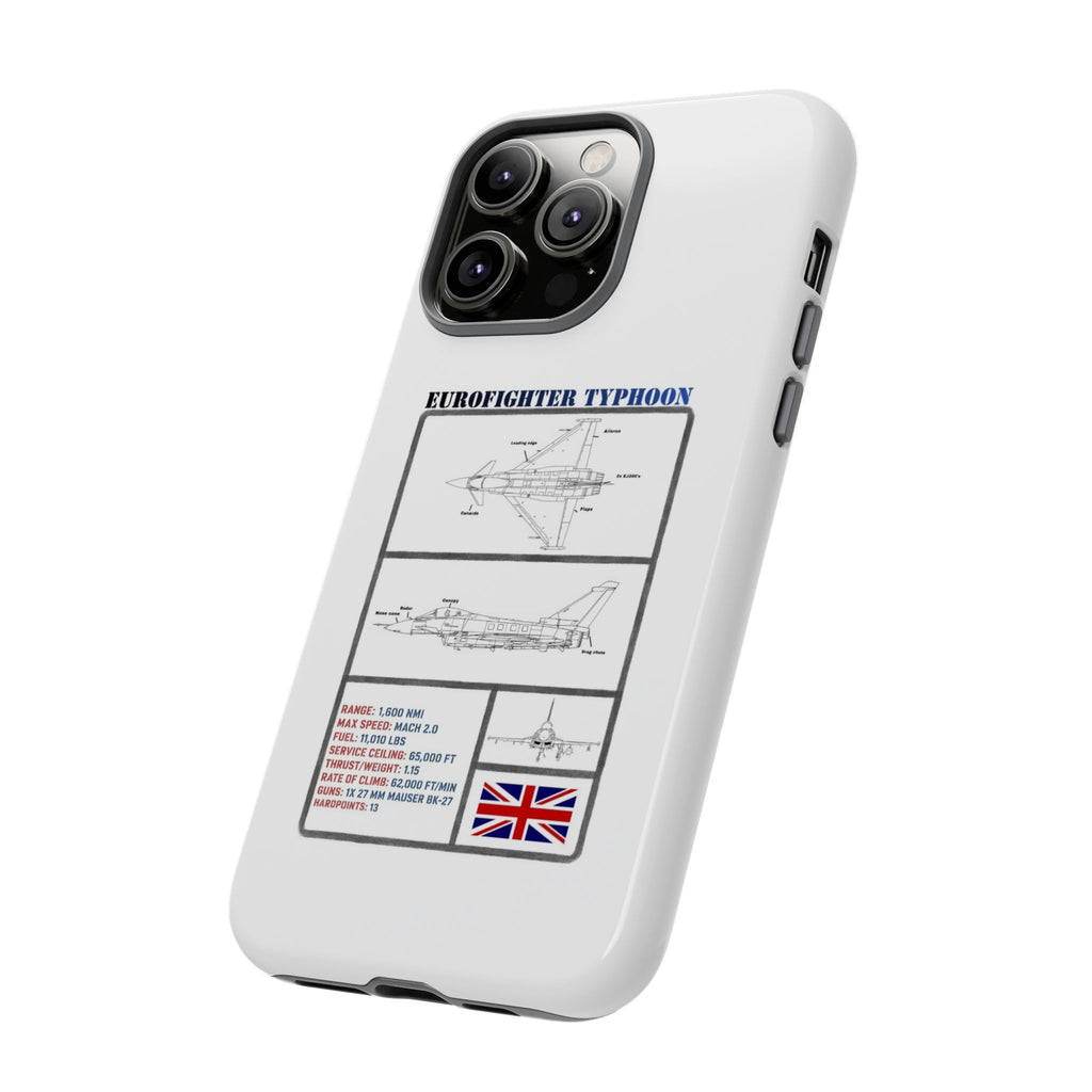 Eurofighter typhoon Schematic edition phone case (RAF Colour-Way)