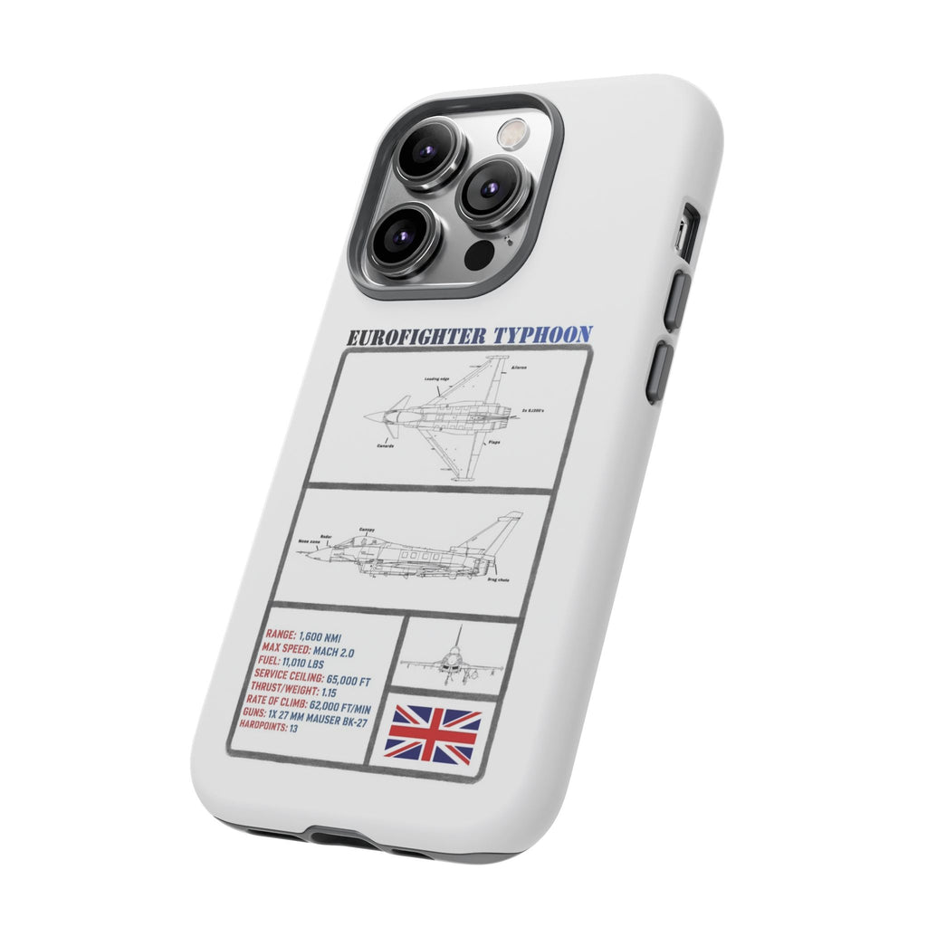 Eurofighter typhoon Schematic edition phone case (RAF Colour-Way)