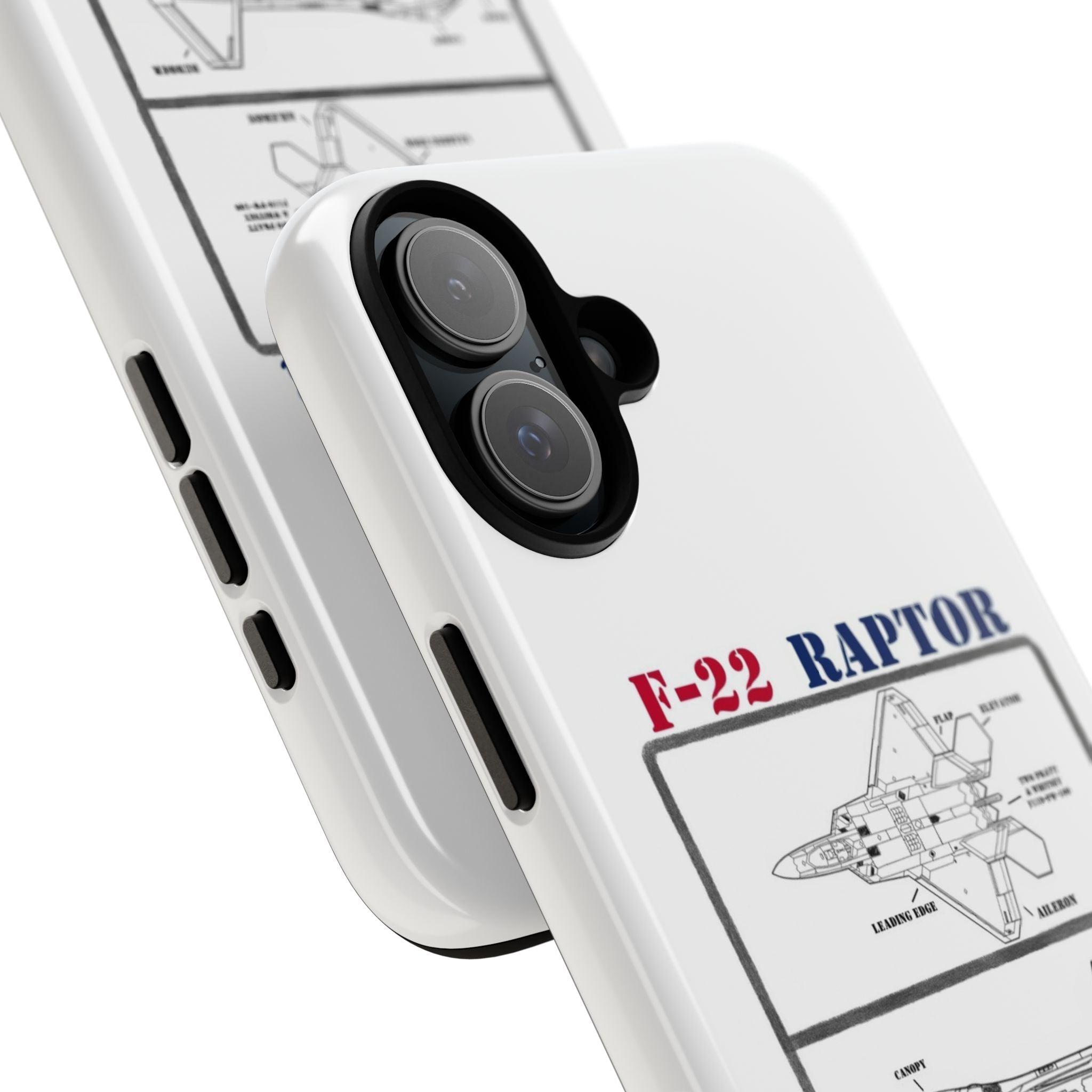 F-22 Raptor Schematic edition phone case (USAF Colour-Way)