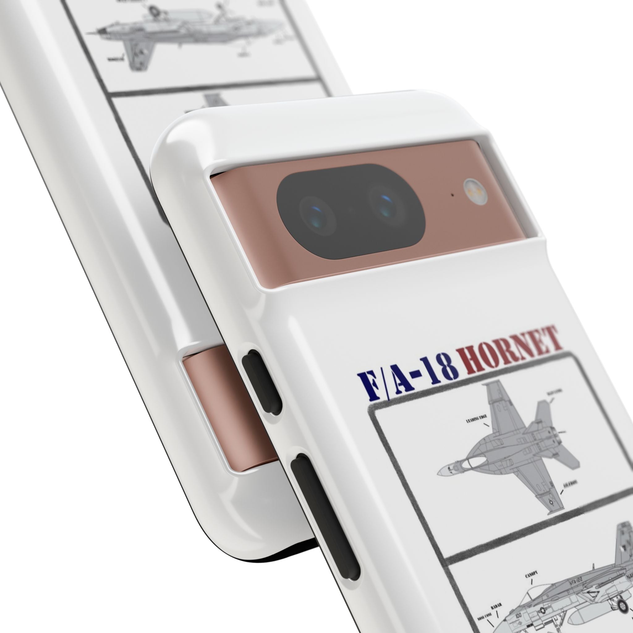 F/A-18 Hornet Schematic edition phone case (USAF Colour-Way)