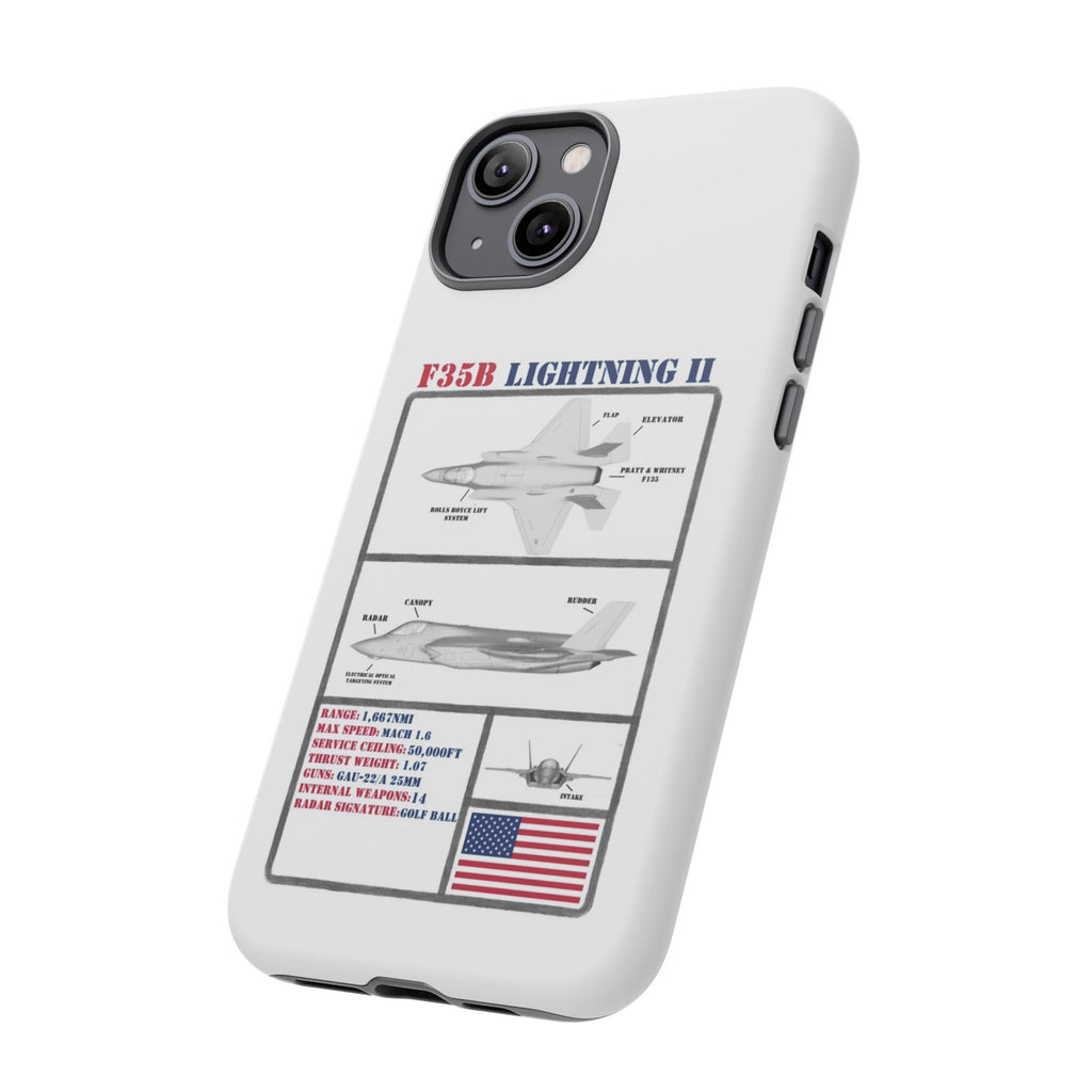 F-35 Lightning II Schematic edition phone case (USAF Colour-Way)