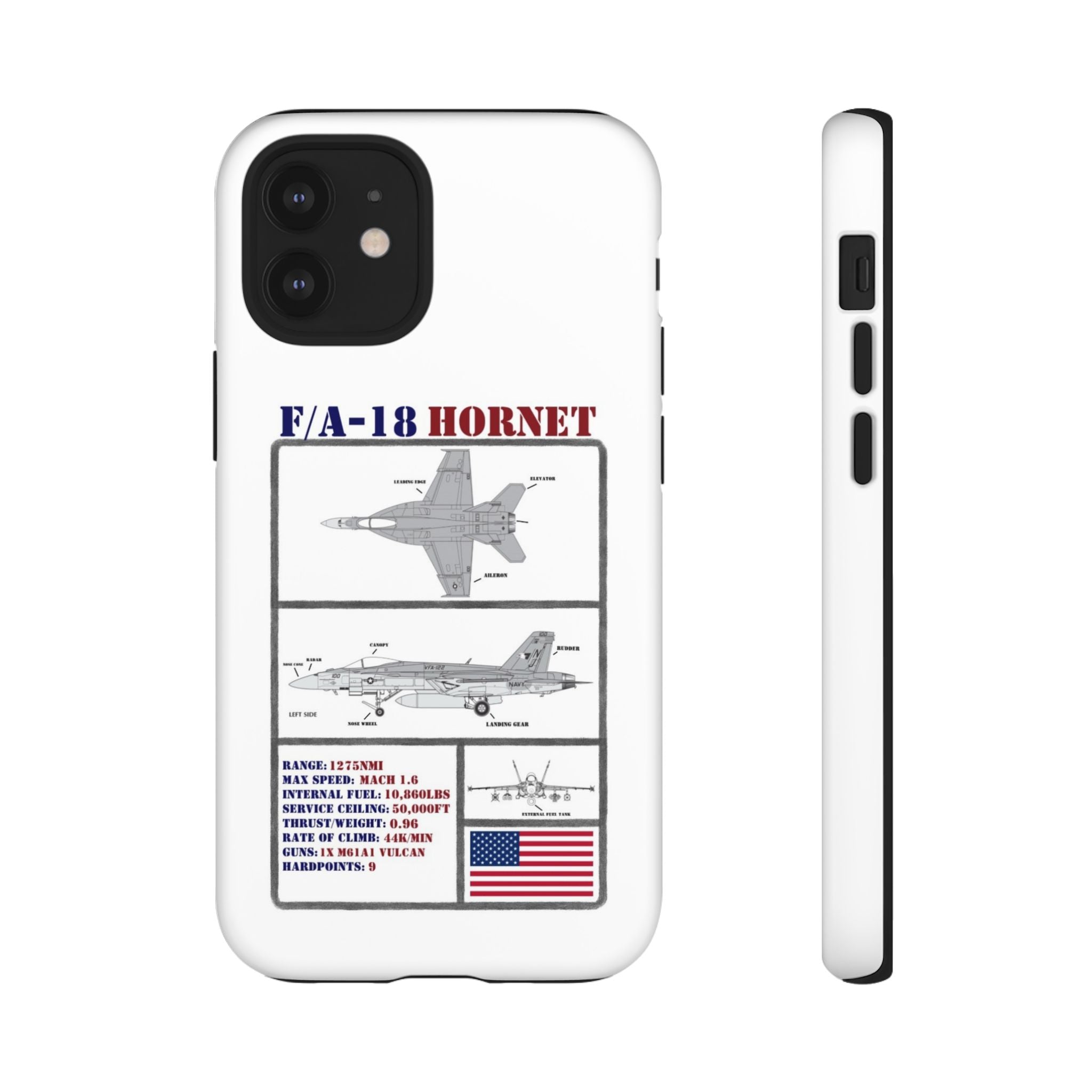 F/A-18 Hornet Schematic edition phone case (USAF Colour-Way)