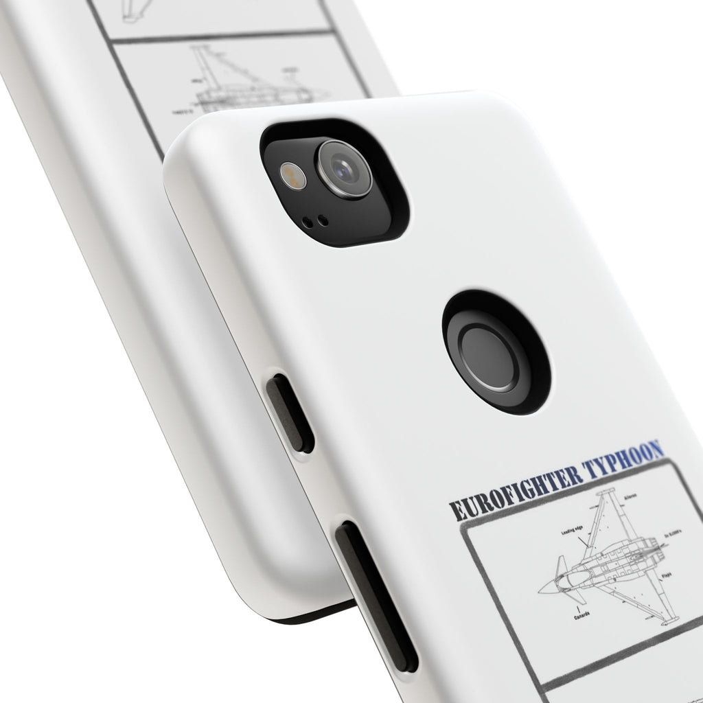 Eurofighter typhoon Schematic edition phone case (RAF Colour-Way)