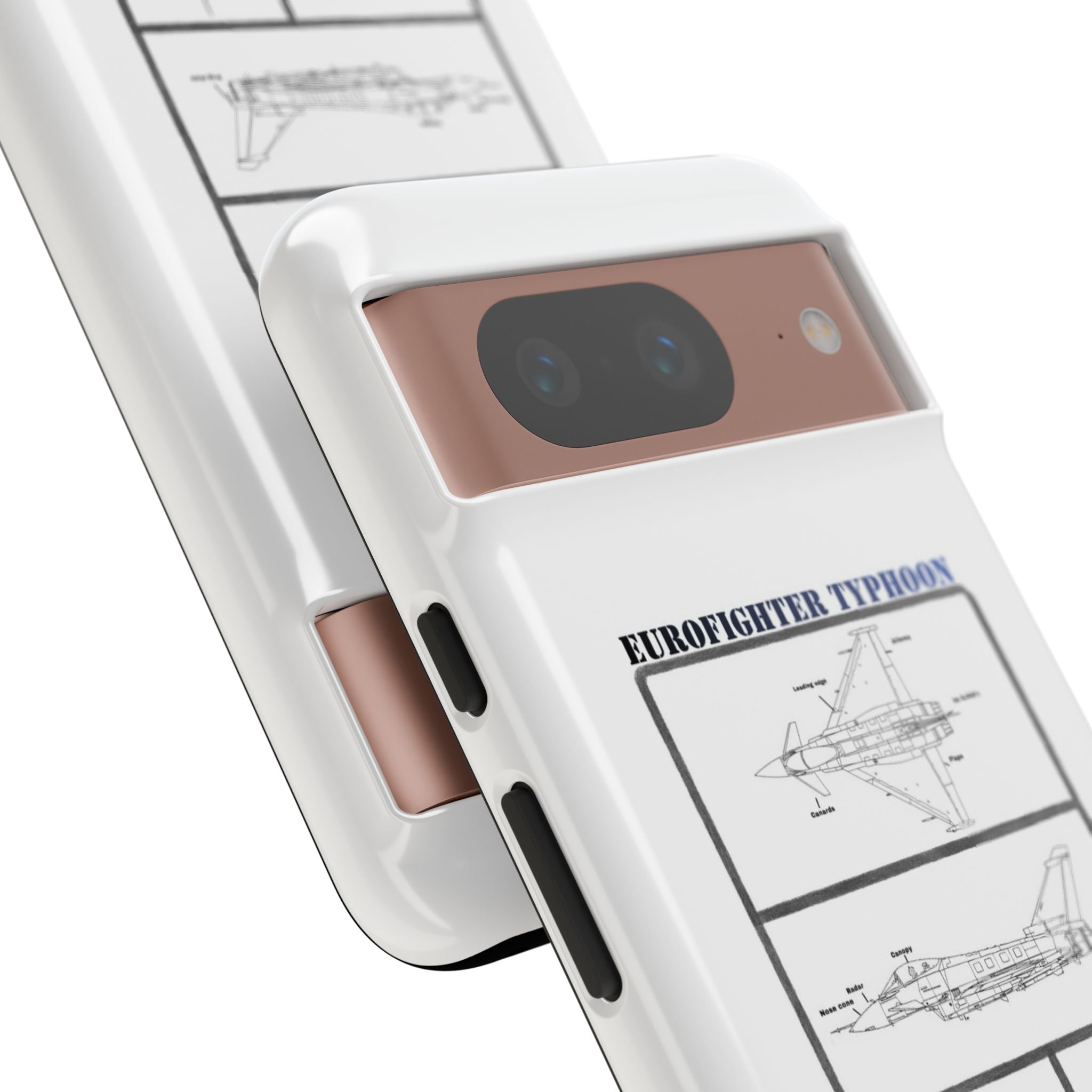 Eurofighter typhoon Schematic edition phone case (RAF Colour-Way)