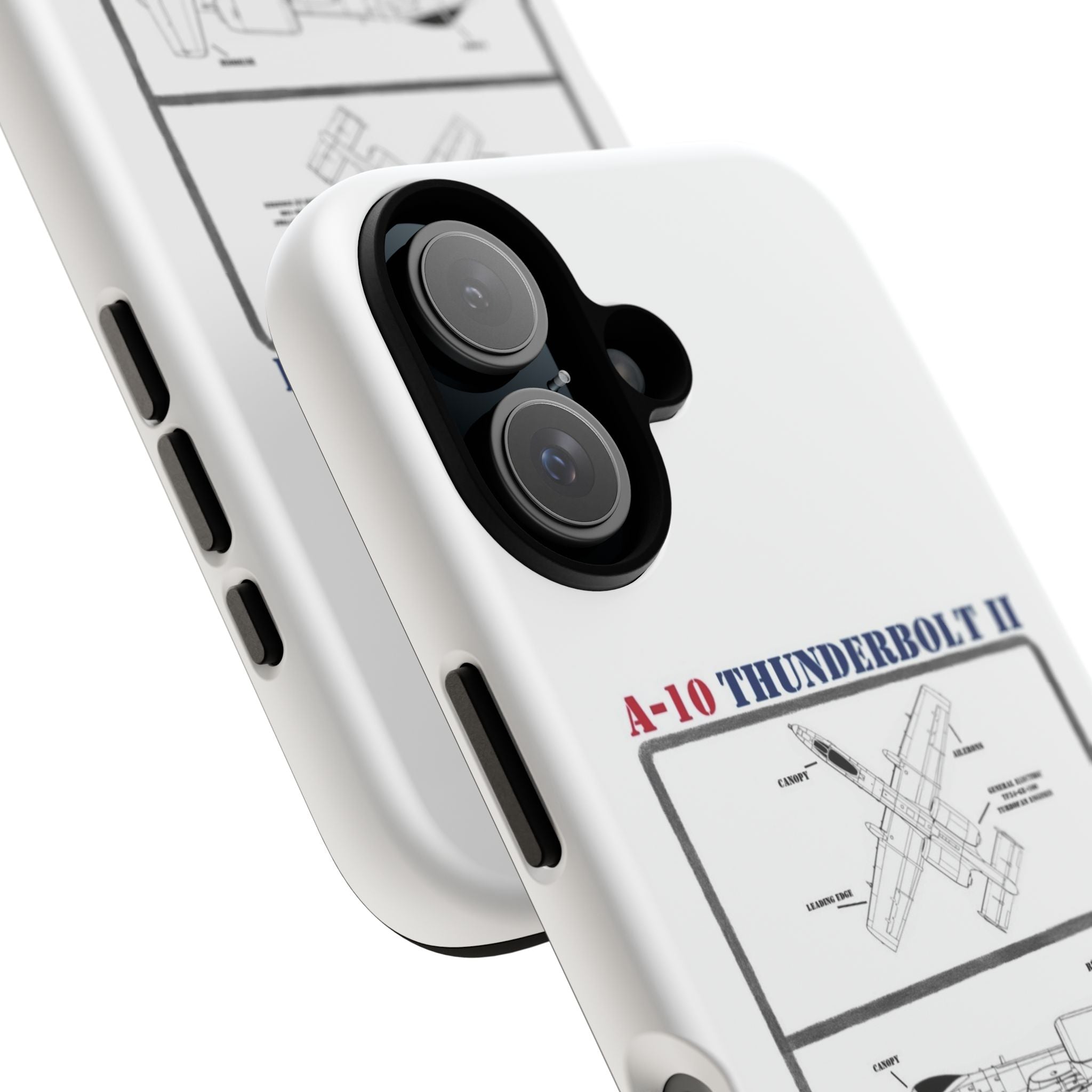 A-10 Thunderbolt Schematic edition phone case (USAF Colour-Way)