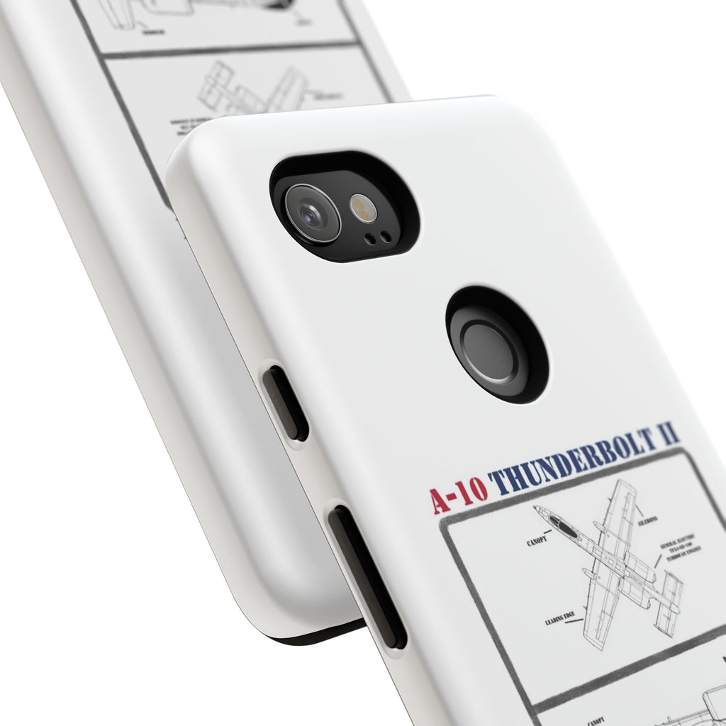A-10 Thunderbolt Schematic edition phone case (USAF Colour-Way)