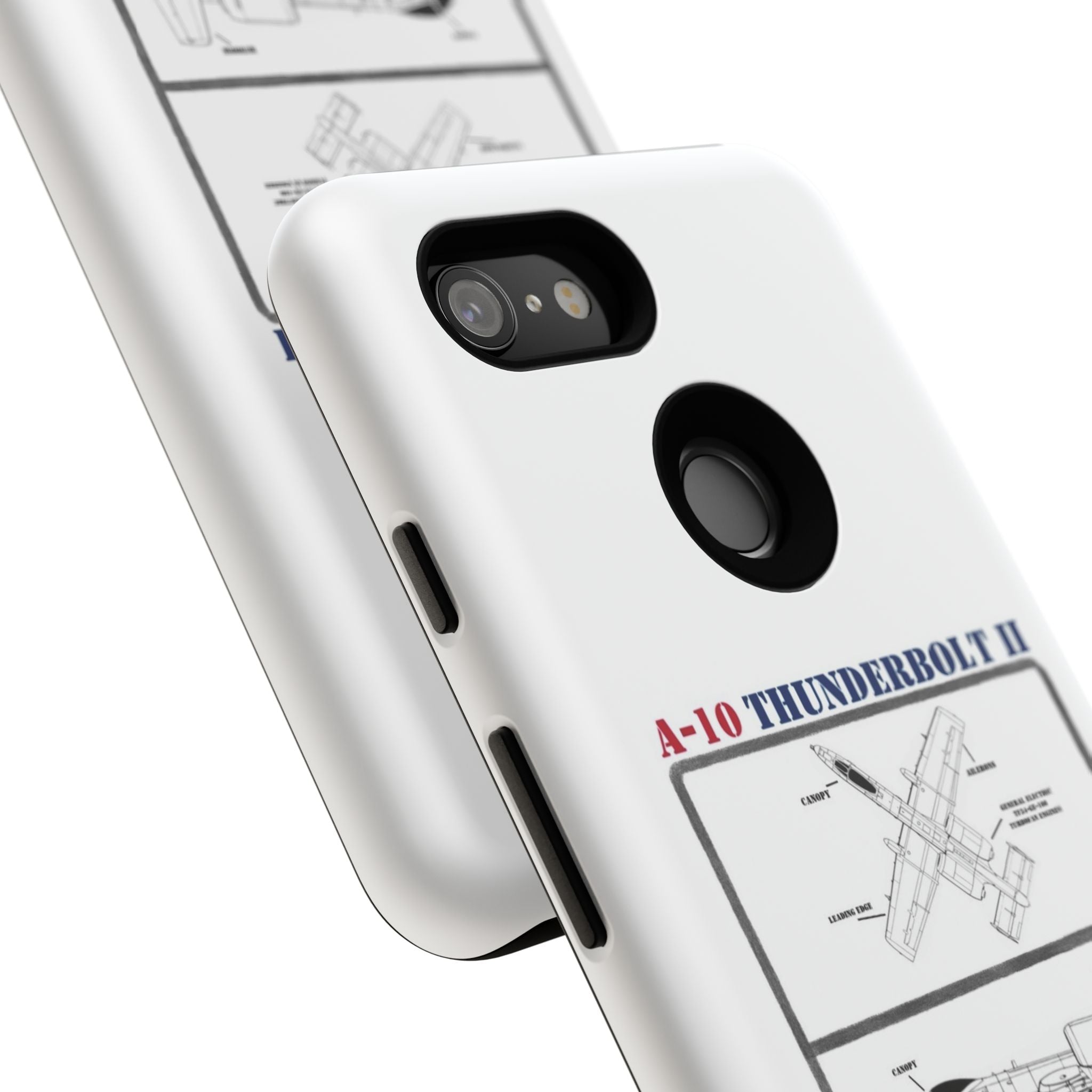A-10 Thunderbolt Schematic edition phone case (USAF Colour-Way)