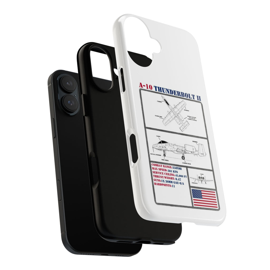 A-10 Thunderbolt Schematic edition phone case (USAF Colour-Way)