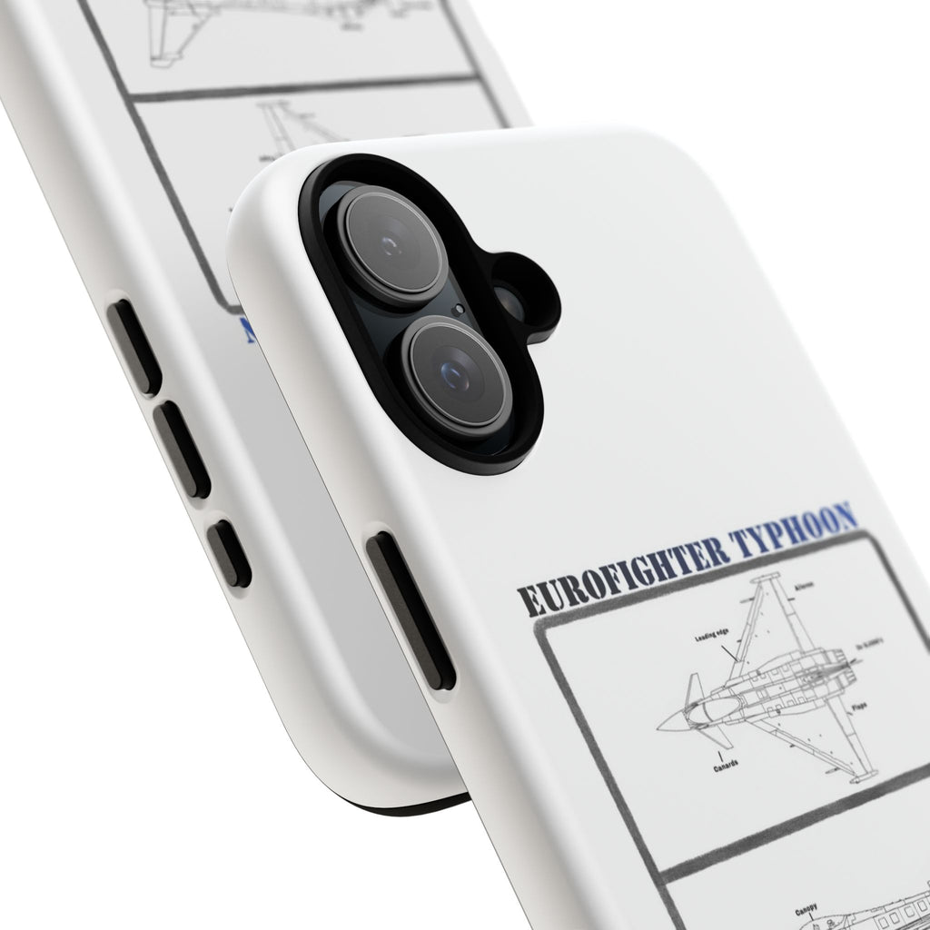 Eurofighter typhoon Schematic edition phone case (RAF Colour-Way)
