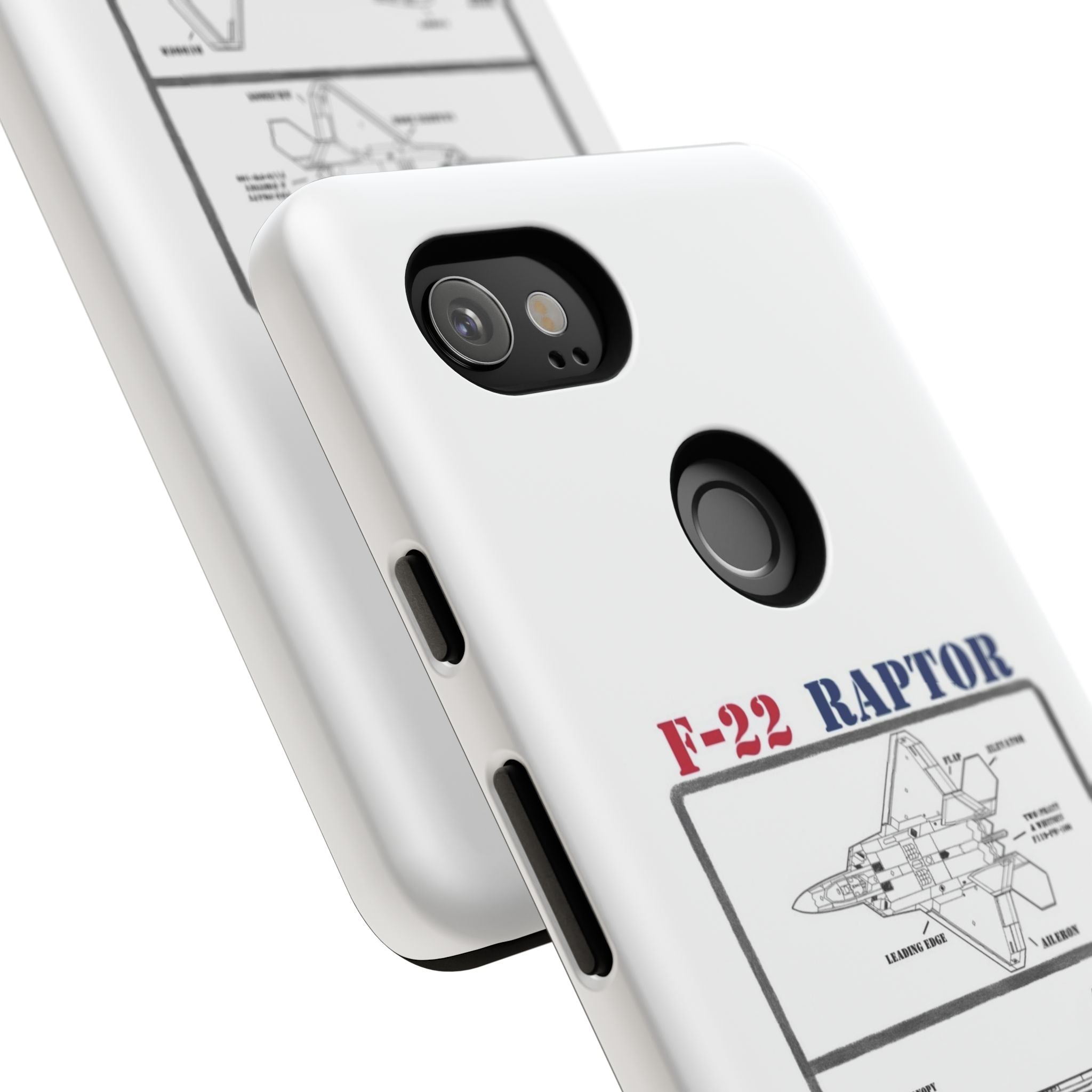 F-22 Raptor Schematic edition phone case (USAF Colour-Way)