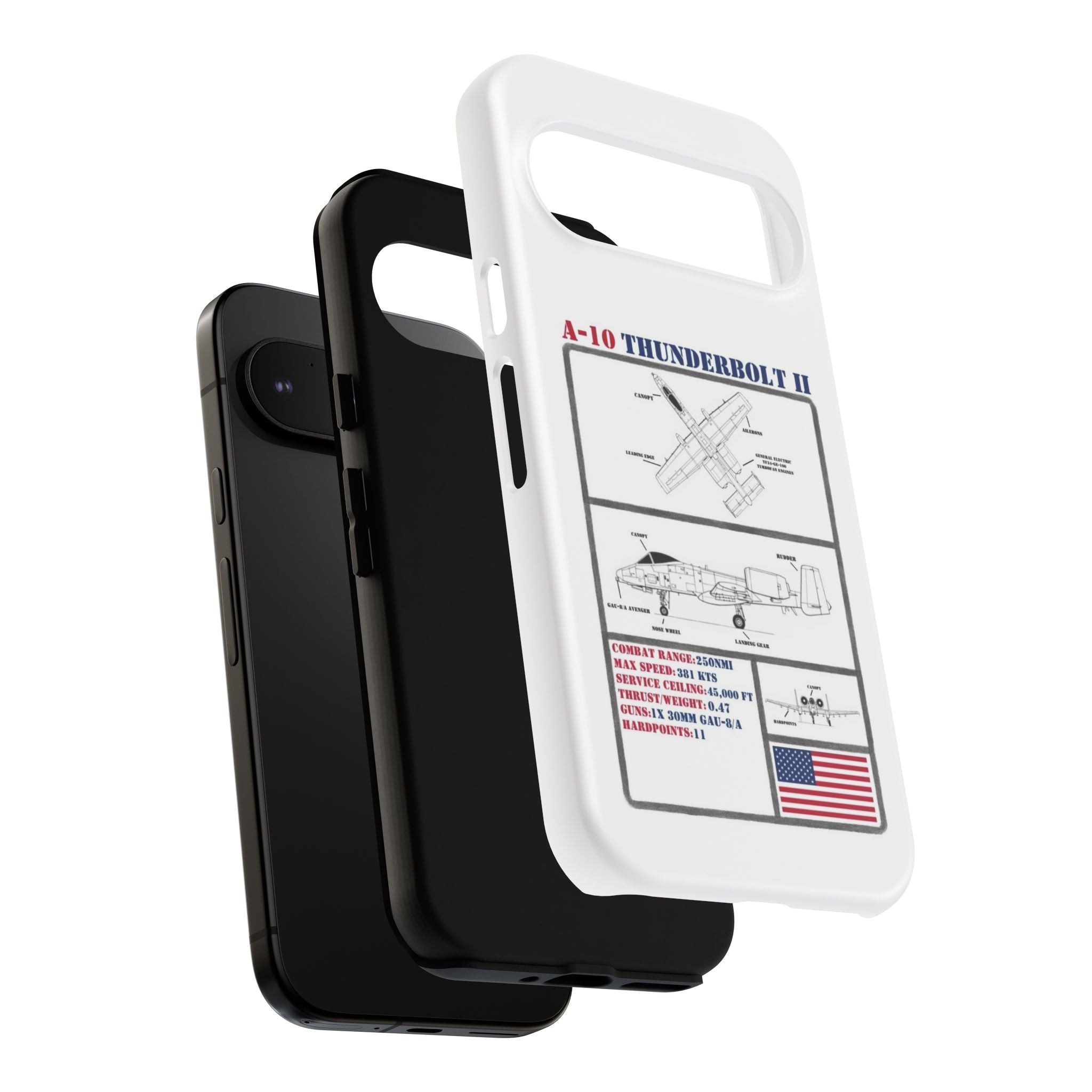 A-10 Thunderbolt Schematic edition phone case (USAF Colour-Way)