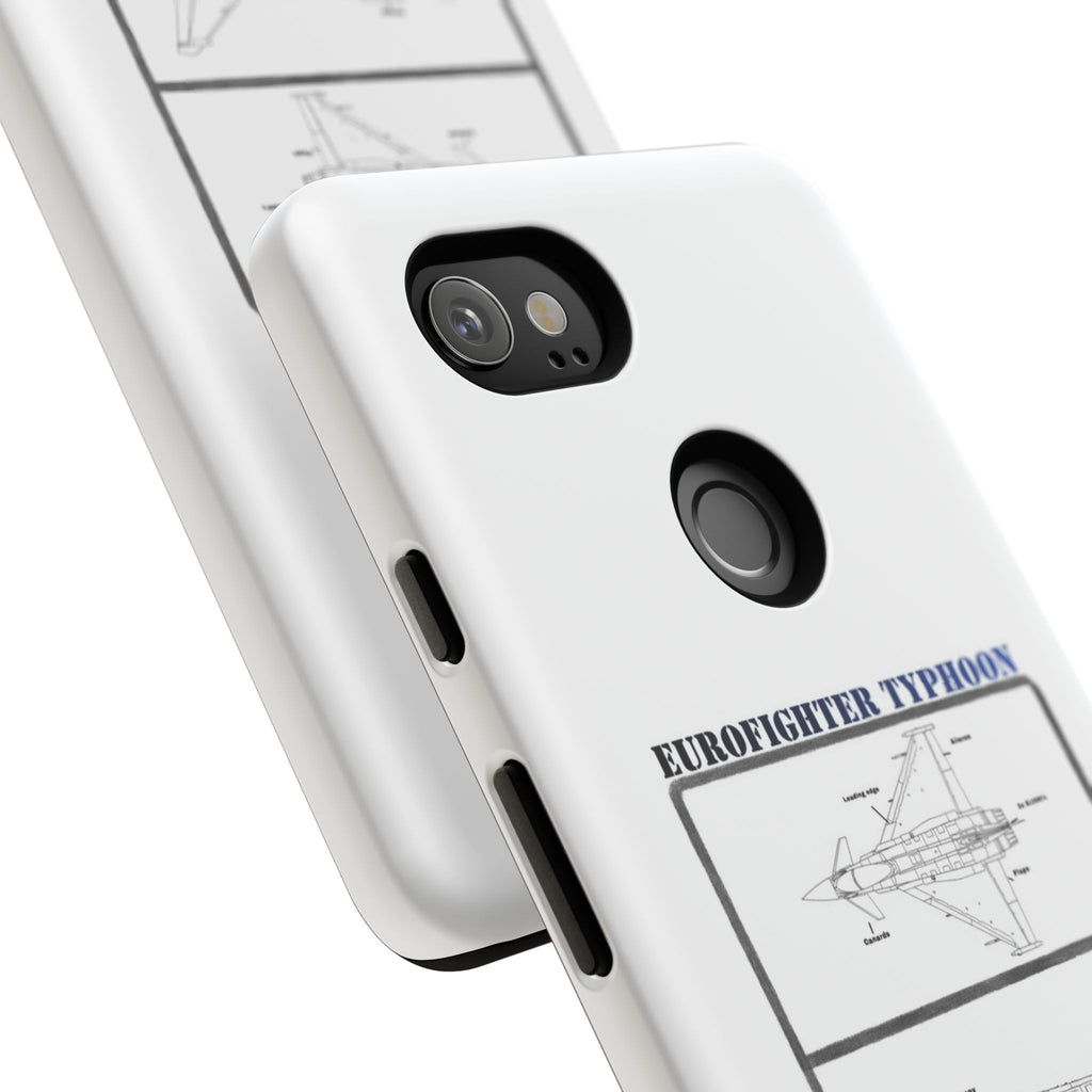 Eurofighter typhoon Schematic edition phone case (RAF Colour-Way)
