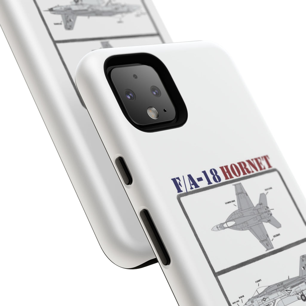F/A-18 Hornet Schematic edition phone case (USAF Colour-Way)