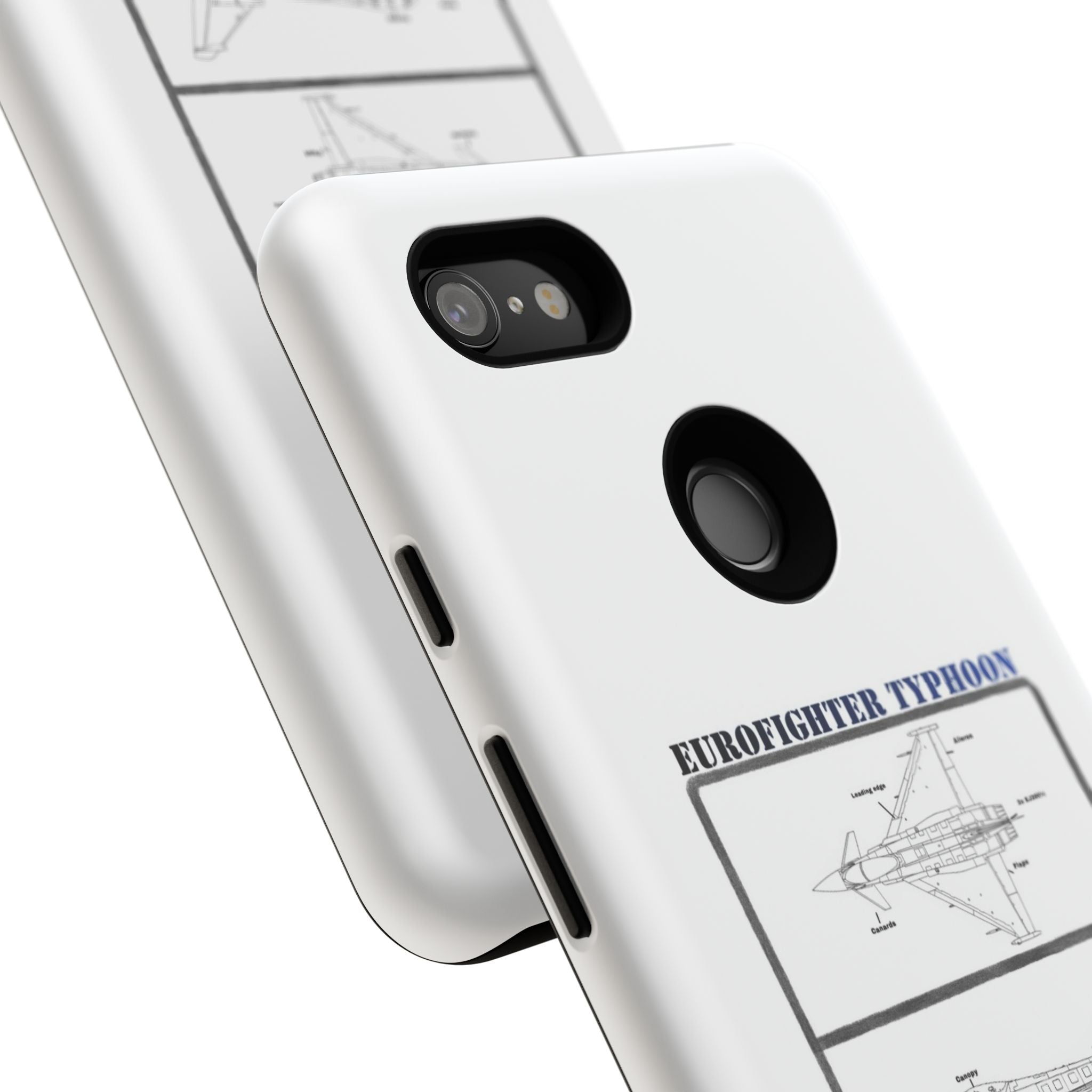 Eurofighter typhoon Schematic edition phone case (RAF Colour-Way)