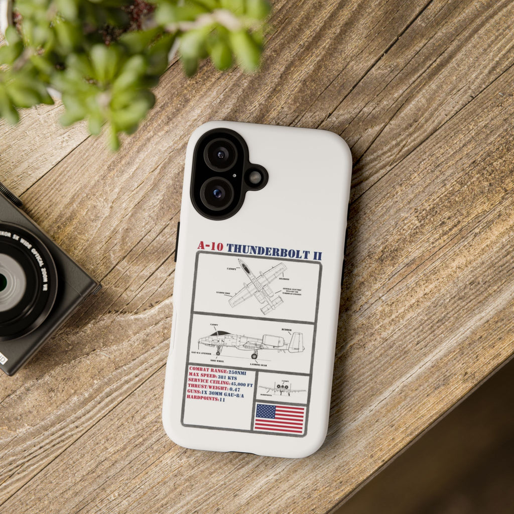 A-10 Thunderbolt Schematic edition phone case (USAF Colour-Way)