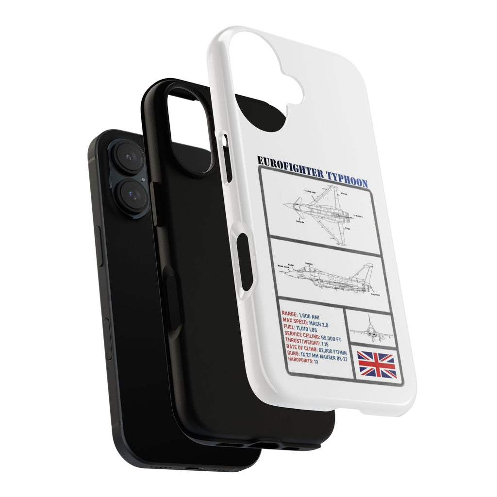 Eurofighter typhoon Schematic edition phone case (RAF Colour-Way)