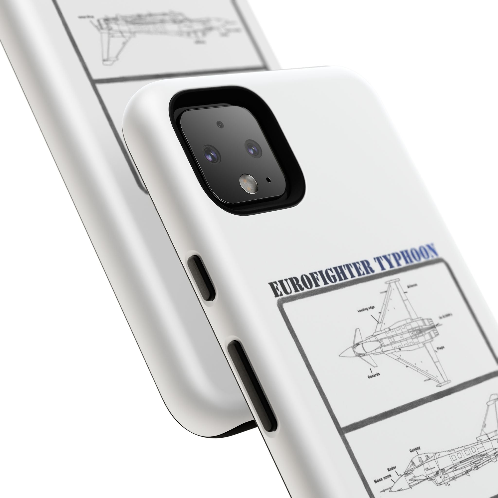 Eurofighter typhoon Schematic edition phone case (RAF Colour-Way)