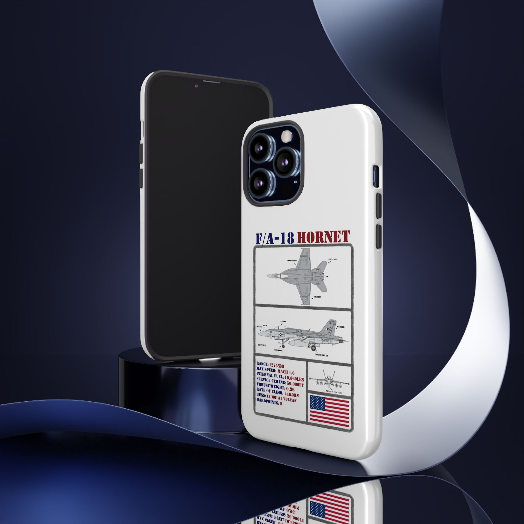F/A-18 Hornet Schematic edition phone case (USAF Colour-Way)